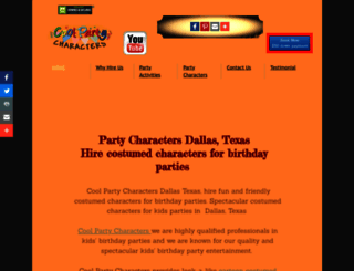 coolpartycharacters.com screenshot