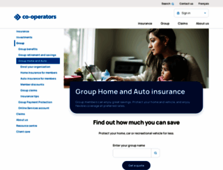 cooperatorsgroupinsurance.ca screenshot