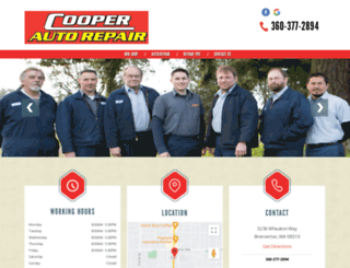 cooperautorepair.net screenshot