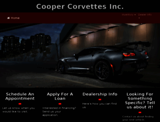 coopercorvettes.com screenshot