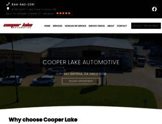cooperlakeautomotive.com screenshot
