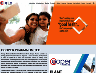 cooperpharma.com screenshot