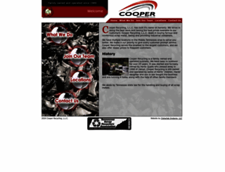 cooperrecycling.com screenshot