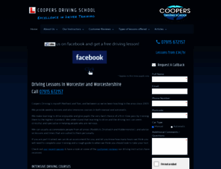coopers-driving-school.com screenshot