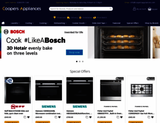 coopersappliances.com screenshot