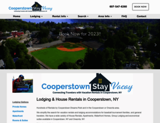 cooperstownstay.com screenshot