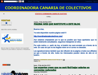 coordinadoracanariadecolectivos.blogspot.com screenshot