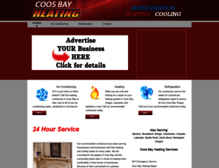 coosbayheating.com screenshot