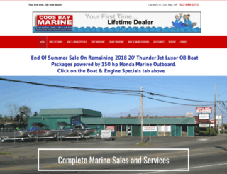 coosbaymarine.com screenshot