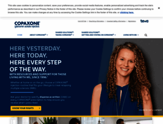 copaxone.com screenshot