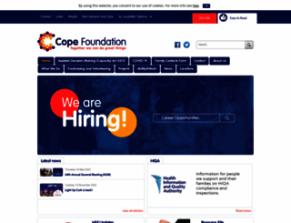cope-foundation.ie screenshot