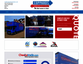 coppardsremovals.co.uk screenshot