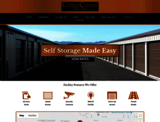 coppercanyonstorage.com screenshot