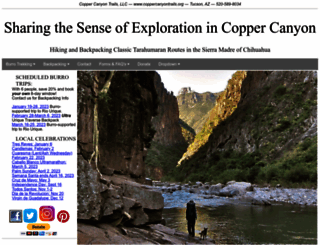 coppercanyontrails.org screenshot