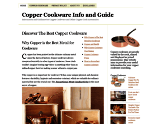 coppercookwareinfo.com screenshot