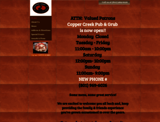 coppercreekpub.com screenshot