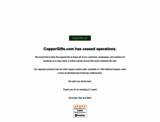 coppergifts.com screenshot