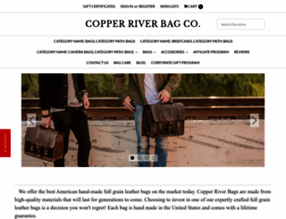 copperriverbags.com screenshot