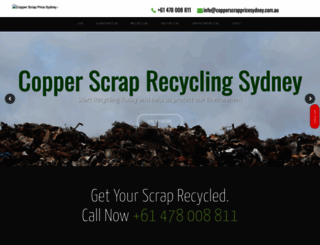 copperscrappricesydney.com.au screenshot