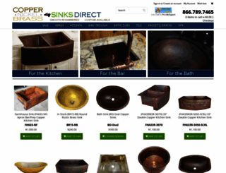 coppersinksdirect.com screenshot