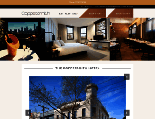 coppersmithhotel.com.au screenshot