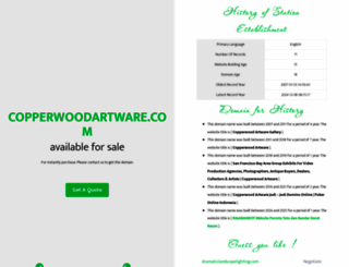 copperwoodartware.com screenshot