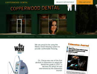 copperwooddental.ca screenshot