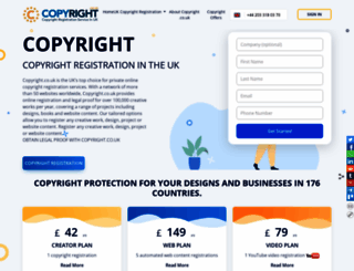 copyright.co.uk screenshot