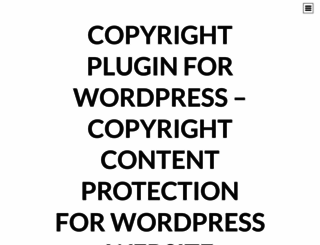 copyrightplugin.wordpress.com screenshot