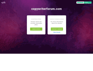 copywriterforum.com screenshot