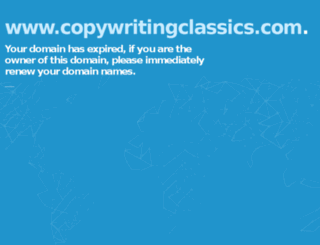 copywritingclassics.com screenshot