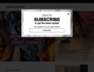 coquitlamcentre.com screenshot