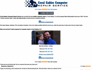 coralgablescomputerrepair.com screenshot