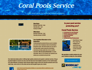 coralpoolservice.com screenshot