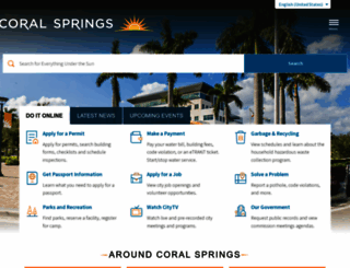 coralsprings.org screenshot