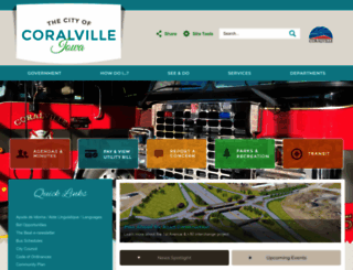 coralville.org screenshot