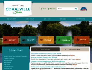 coralville.org screenshot