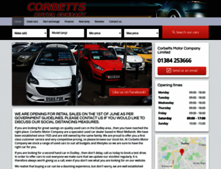 corbettmotors.co.uk screenshot