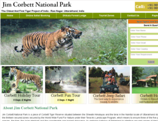 corbettnationalpark.in.net screenshot