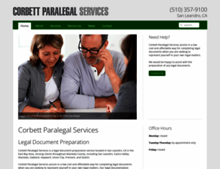 corbettparalegal.com screenshot