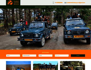 corbettsafaribooking.co.in screenshot