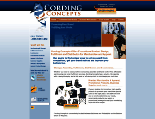 cordingconcepts.com screenshot