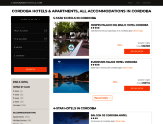 cordobabesthotels.com screenshot