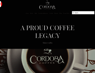 cordobacoffee.ca screenshot
