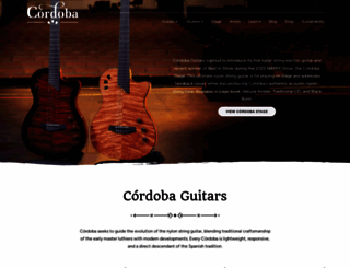 cordobaguitars.com screenshot