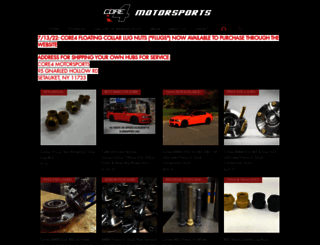 core4motorsports.com screenshot