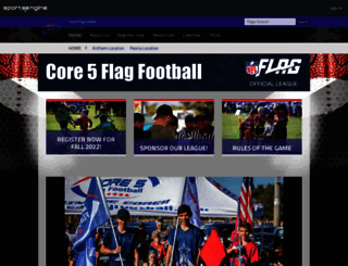 core5flagfootball.com screenshot