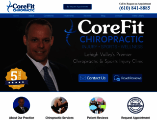 corefitchiropractic.com screenshot