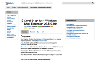 corel-graphics-windows-shell-extension.updatestar.com screenshot