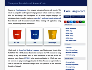 corelangs.com screenshot